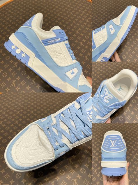 louis vuitton sky blue sneakers|louis vuitton trainer sneaker price.